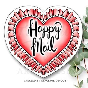Happy Mail- Sticker 2" (inches) (96ct.)  [GD189-96]